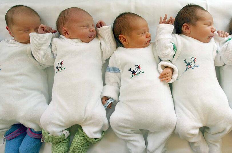 Diese vier Neugeborenen aus Dresden sind keine Designer-Babys, sondern auf natürliche Weise gezeugt und geboren worden
