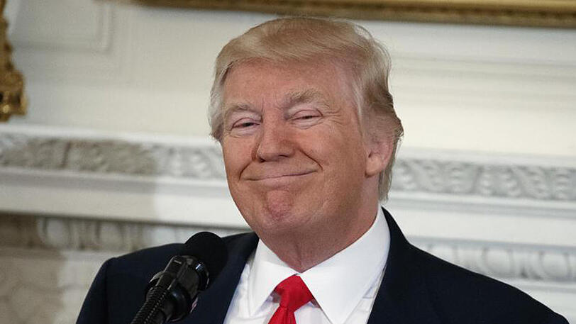 US-Präsident Donald Trump während eines Treffen der National Governors Association im Weißen Haus in Washington (USA).