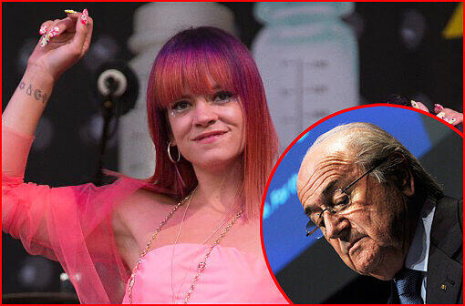 Lily Allen bei ihrem Auftritt auf dem "Glastonbury Festival" - Ihren Song "Fuck Y**" widmete sie Josef Blatter.