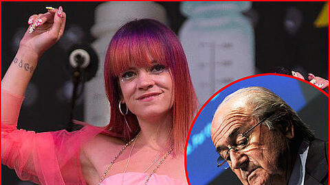 Lily Allen bei ihrem Auftritt auf dem "Glastonbury Festival" - Ihren Song "Fuck Y**" widmete sie Josef Blatter.