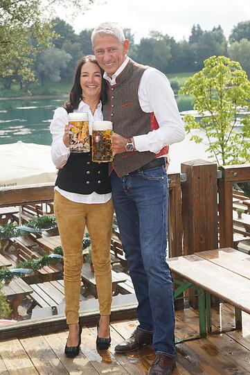 Siegfried Able zusammen mit Ehefrau Sabine.