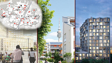 Einige Visualisierungen der großen Bauprojekte für München gibt's hier zum Durchklicken.