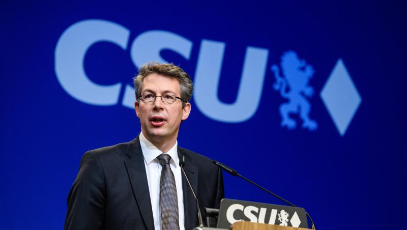 Markus Blume, CSU-Generalsekretär, spricht bei einer Veversammlung. Foto: Matthias Balk/Archiv Markus Blume, CSU-Generalsekretär, spricht bei einer Veversammlung. Foto: Matthias Balk/Archiv