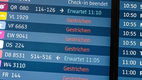 Wann der Flugbetrieb wieder aufgenommen werden k&ouml;nne, sei aktuell unklar, so eine Sprecherin des Flughafens am Morgen.