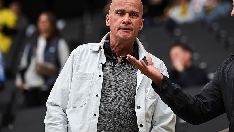 Schaute beim Spiel in Aachen vorbei: Ex-Präsident Robert Reisinger. Schaute beim Spiel in Aachen vorbei: Ex-Präsident Robert Reisinger.