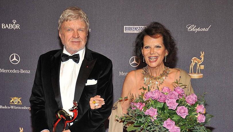 Claudia Cardinale und Hardy Krüger im Jahr 2008 bei der Bambi-Verleihung. Knapp 40 Jahre zuvor hatten sie gemeinsam "Das rote Zelt" gedreht.