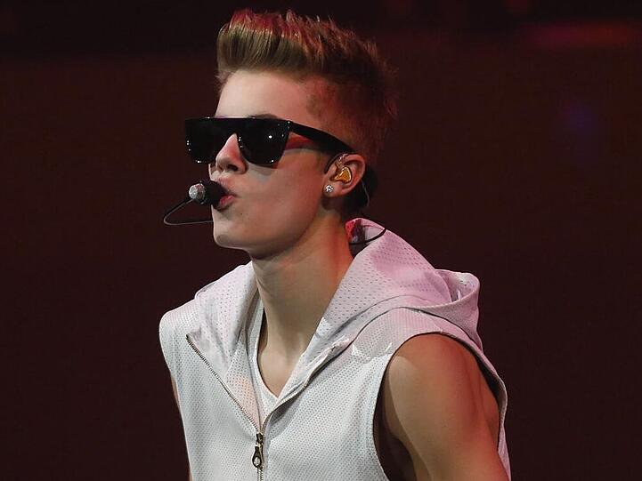 Bieber während seiner "Believe"-Tour in Boston