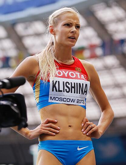 Die russische Weitspringerin Darya Klishina