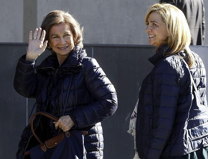 Spanische Royals: Königin Sofia mit ihrer Tochter Cristina