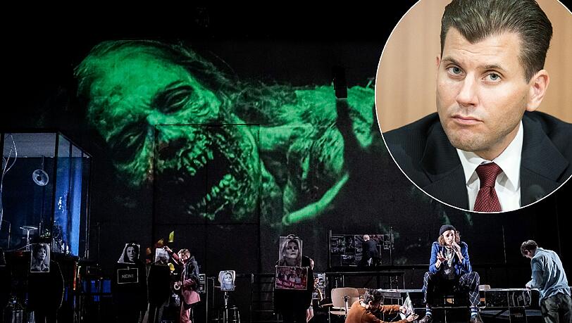 Während der Aufführung von "Fear" hat AfD-Sprecher Christian Lüth für einen Eklat gesorgt. Während der Aufführung von "Fear" hat AfD-Sprecher Christian Lüth für einen Eklat gesorgt.