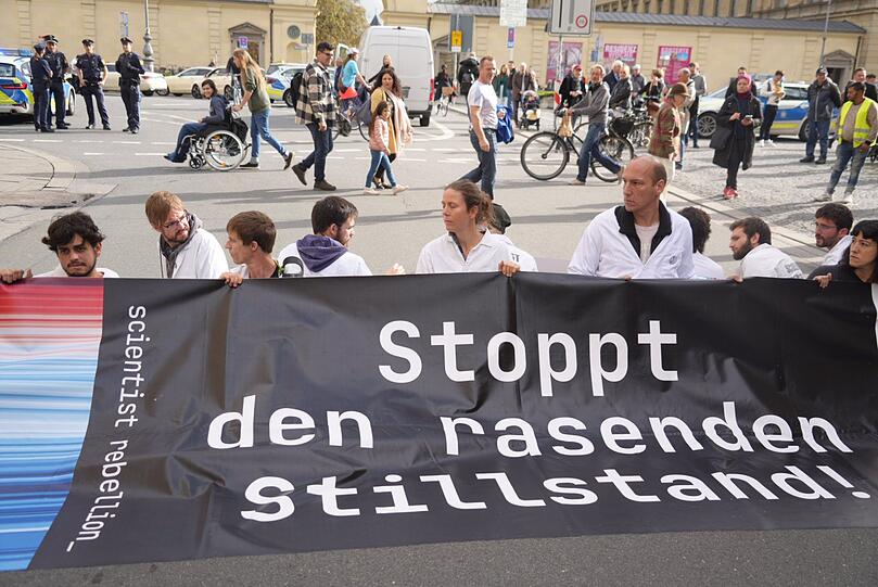 Weitere Bilder von der Protestaktion am Mittwoch.