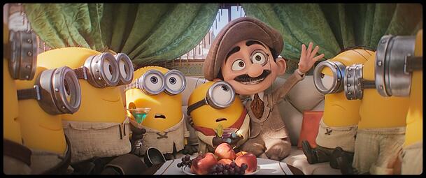 Regisseur Max hat mit den Minions gro&szlig;e Pl&auml;ne, denn wir sind noch in der Stummfilmzeit.