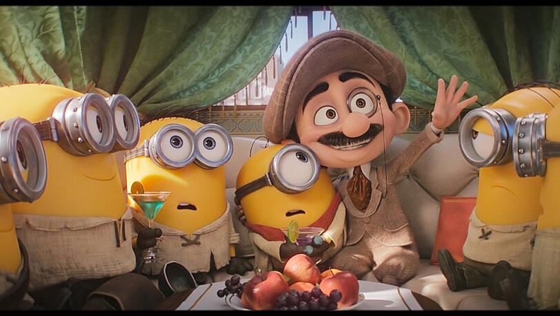 Regisseur Max hat mit den Minions gro&szlig;e Pl&auml;ne, denn wir sind noch in der Stummfilmzeit.