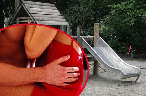 In unmittelbarer Nähe eines Spielplatzes wurde das Paar von der Polizei erwischt. (Symbolbild)