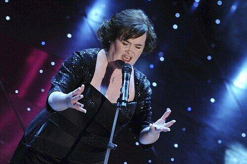 Susan Boyle, hier beim Musikfestival in San Remo