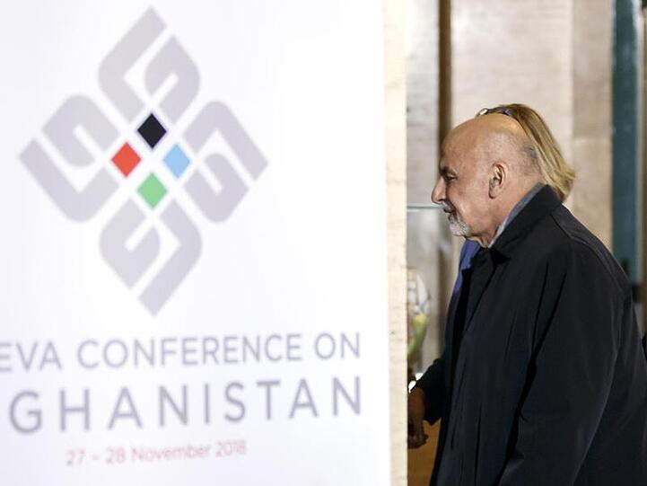 Der afghanische Präsident Aschraf Ghani in Genf.