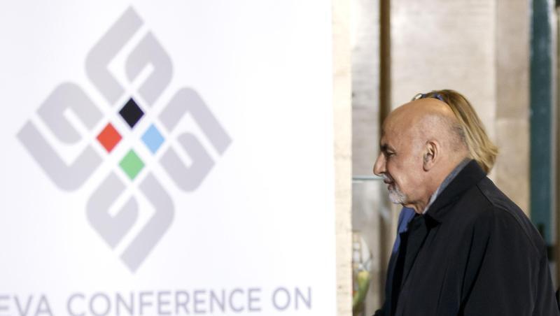 Der afghanische Präsident Aschraf Ghani in Genf. Der afghanische Präsident Aschraf Ghani in Genf.