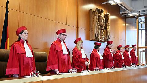 Der zweite Senat verhandelt eine Organklage der Gr&uuml;nen-Fraktion im Bundestag. (Archivbild)