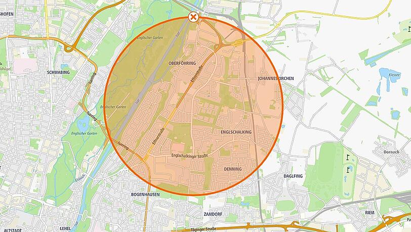 Im M&uuml;nchner Norden ist am Montagmittag in Teilen der Strom ausgefallen.