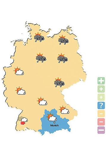 Das Migräne-Wetter für München.