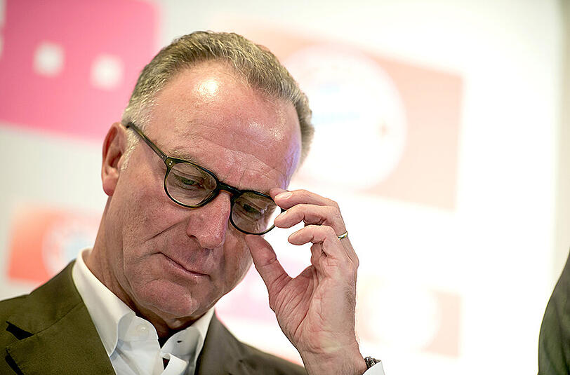 Alle andere als zufrieden mit dem Abend: Bayern-Boss Karl-Heinz Rummenigge.