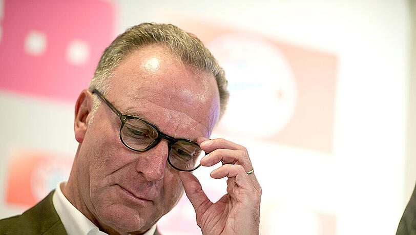 Alle andere als zufrieden mit dem Abend: Bayern-Boss Karl-Heinz Rummenigge. Alle andere als zufrieden mit dem Abend: Bayern-Boss Karl-Heinz Rummenigge.