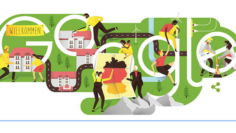 Google feiert den Tag der Deutschen Einheit farbenfroh Google feiert den Tag der Deutschen Einheit farbenfroh