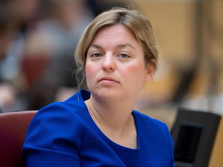 Grünen-Fraktionsvorsitzende Katharina Schulze nimmt an einer Plenarsitzung teil. Foto: Sven Hoppe/dpa/Archivbild
