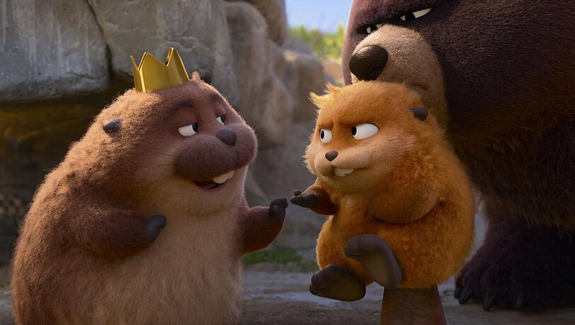 King George, Mabel Beaver und Ellen Bear in &bdquo;Hoppers&ldquo;