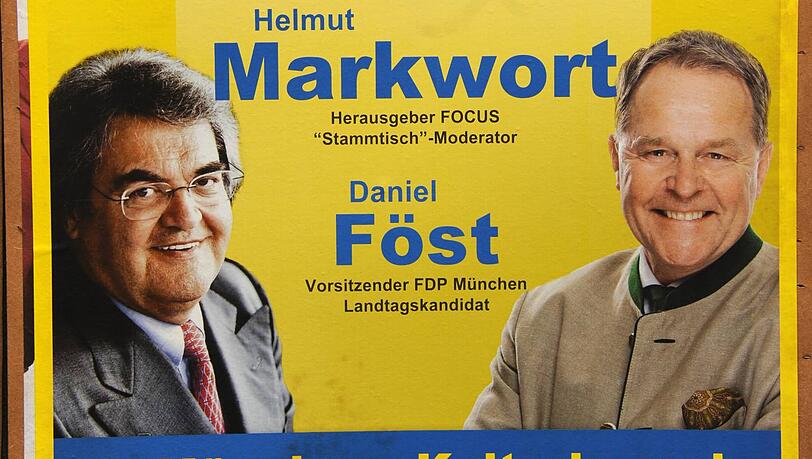 Einladung zum Kulturgespräch - oder Wahlkampf? Ein Ausschnitt des Plakats der FDP. Einladung zum Kulturgespräch - oder Wahlkampf? Ein Ausschnitt des Plakats der FDP.