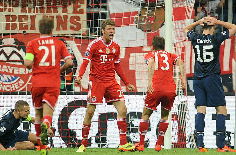 Machte das 2:1 gegen Manchester United: Thomas Müller vom FC Bayern