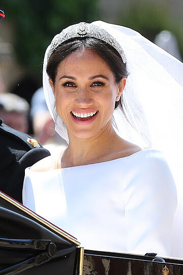 Sie strahlt so schön: Meghan Markle bei der Kutschfahrt
