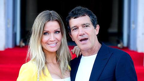 Antonio Banderas und seine Freundin Nicole Kimpel (2019).