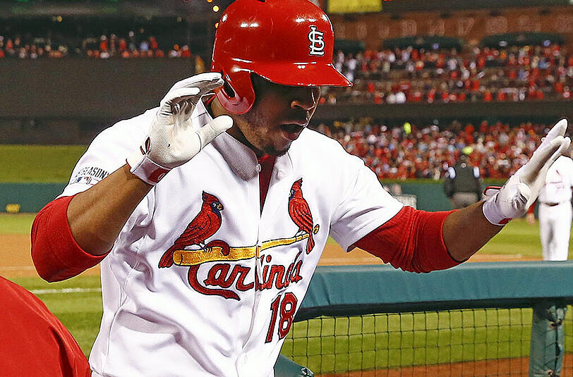 Oscar Taveres im Trikot der St. Louis Cardinals.