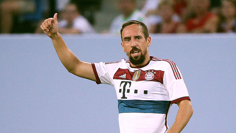 Daumen hoch: Franck Ribéry, der Rekord-Franzose unter den Bayern. Daumen hoch: Franck Ribéry, der Rekord-Franzose unter den Bayern.