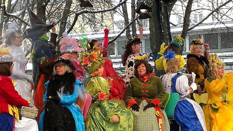 Tanz der Marktweiber am Viktualiemarkt: Bilder vom Faschingsdienstag.