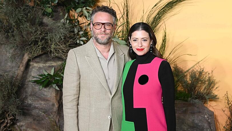 Seth Rogen und Lauren Miller während einer Filmpremiere im Dezember.
