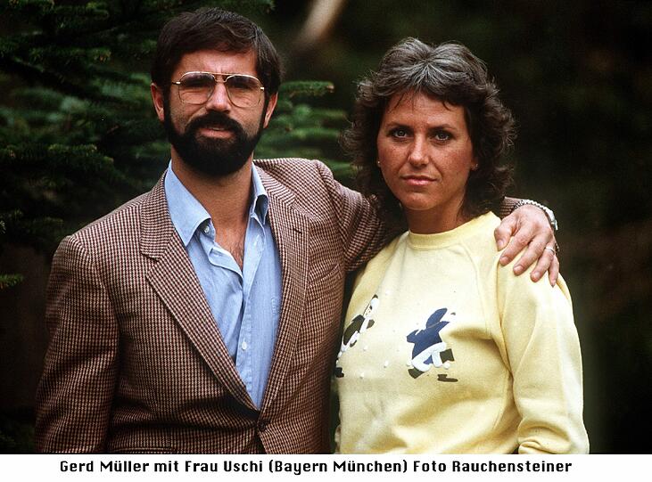 Seit 1967 ist Müller mit seiner Uschi verheiratet (hier 1983).