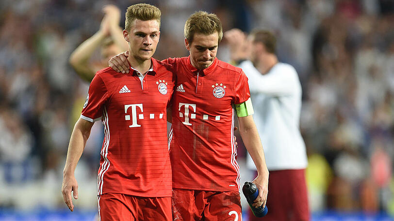 Der Vorgänger und sein Nachfolger: Joshua Kimmich (l.) mit Philipp Lahm.