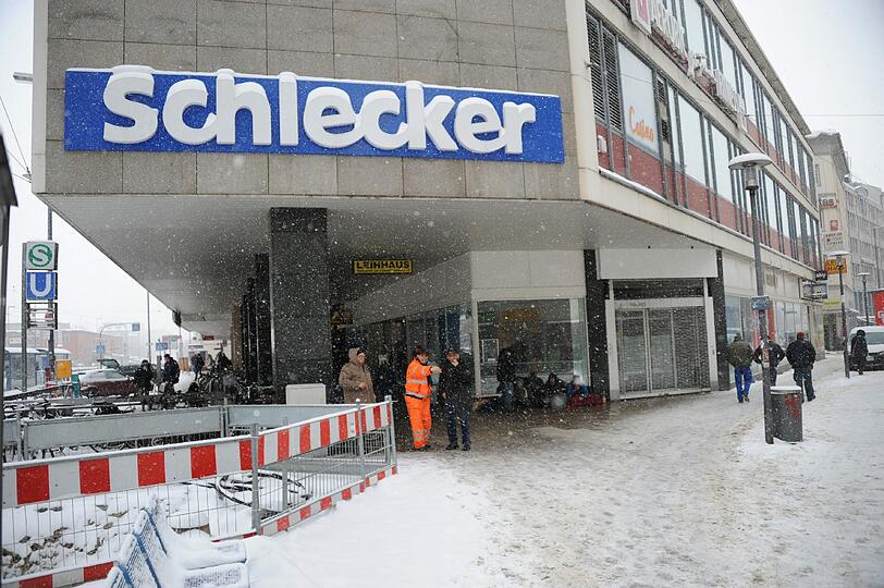 Leerstehende Schlecker-Filiale am Hauptbahnhof.