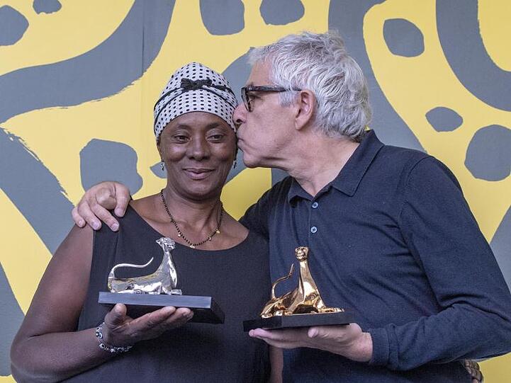 Der Regisseur und seine Hauptdarstellerin: Pedro Costa und Vitala Varela.