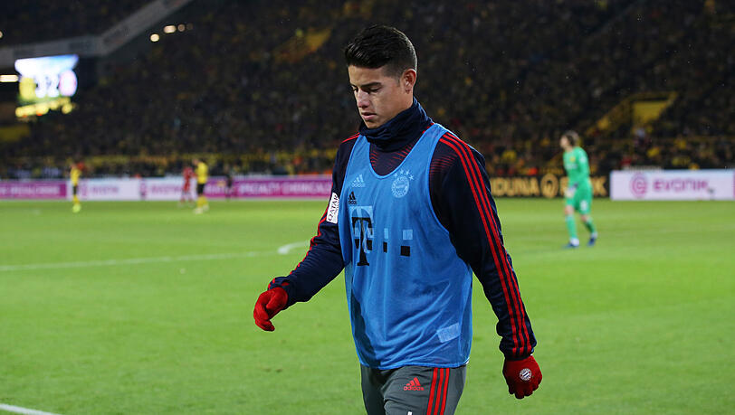 Fehlt dem FC Bayern bis auf Weiteres: James Rodríguez. Fehlt dem FC Bayern bis auf Weiteres: James Rodríguez.