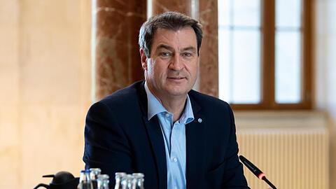 Markus Söder (CSU) sitzt im Landtag. Foto: Sven Hoppe/dpa-Pool/dpa/Archivbild