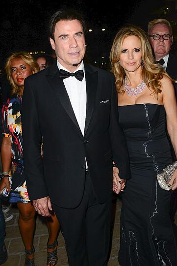 John Travolta und Frau Kelly Preston