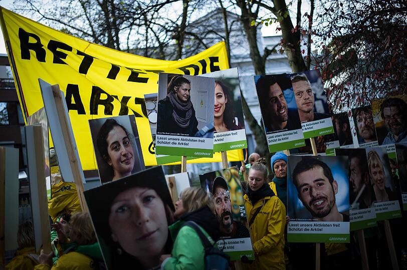 Sehen Sie hier Bilder vom Protest in Hamburg