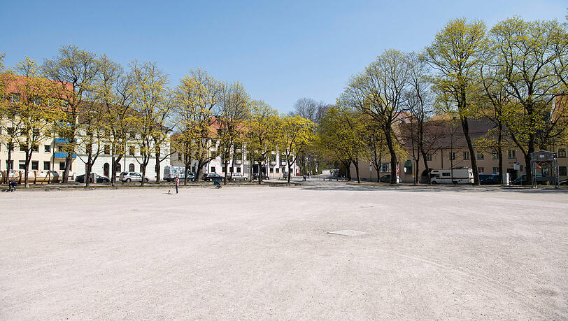 Blick auf den Mariahilfplatz in der Au ohne Dult. (Archivbild)