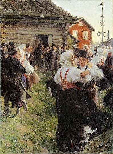 Der "Mittsommernachtstanz" von Anders Zorn (1897).