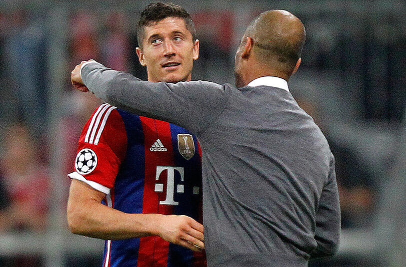 Bayern-Trainer Pep Guardiola weiß nur zu genau, was er an Robert Lewandowski hat.
