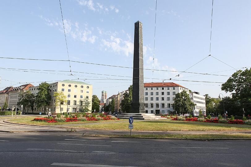 Der Karolinenplatz in der Maxvorstadt.
