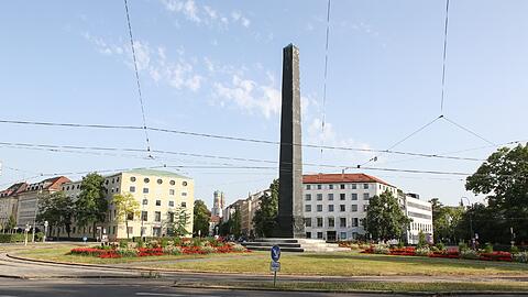 Der Karolinenplatz in der Maxvorstadt.